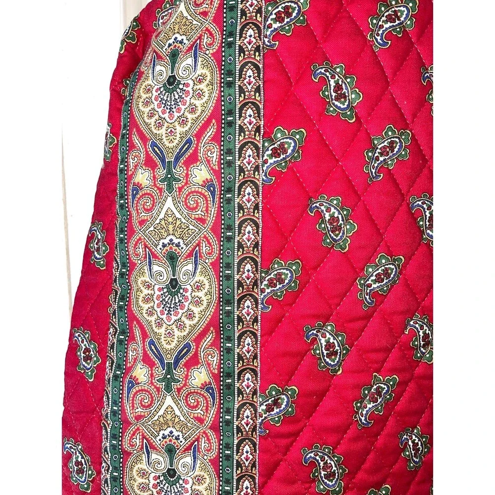 VTG Vera Bradley Apple Red Hanging Garment Bag 1991 Retired Travel  Monogram MWA